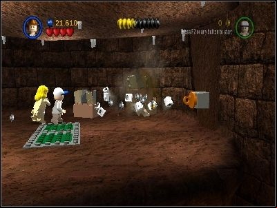 You will finally reach a small room - Chapter 2 - Pankot Secrets - part 2 - The Temple of Doom - LEGO Indiana Jones: The Original Adventures - Game Guide and Walkthrough