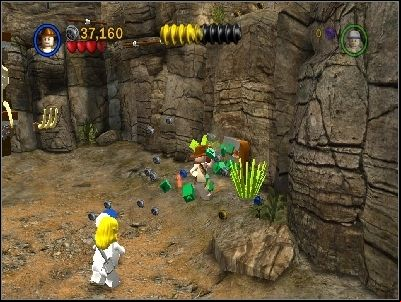 You will reach large gate - Chapter 6 - Battle on the Bridge - The Temple of Doom - LEGO Indiana Jones: The Original Adventures - Game Guide and Walkthrough