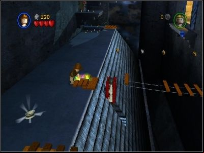 Use your whip to jump to the other side - Chapter 2 - Castle Rescue - The Last Crusade - LEGO Indiana Jones: The Original Adventures - Game Guide and Walkthrough