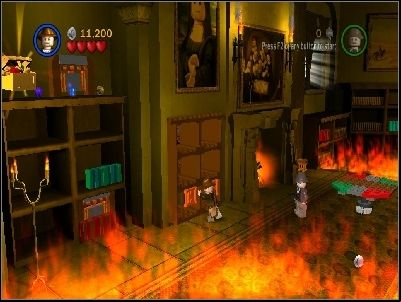 Push the wooden library and read the hieroglyphs - Chapter 2 - Castle Rescue - The Last Crusade - LEGO Indiana Jones: The Original Adventures - Game Guide and Walkthrough