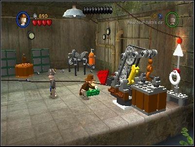 You will start in the garage - Chapter 3 - Motorcycle Escape - The Last Crusade - LEGO Indiana Jones: The Original Adventures - Game Guide and Walkthrough