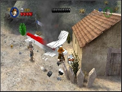 You will be in a village - Chapter 4 - Trouble in the Sky - The Last Crusade - LEGO Indiana Jones: The Original Adventures - Game Guide and Walkthrough