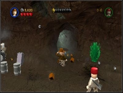 Destroy the bars blocking the way into the cave - Chapter 5 - Desert Ambush - The Last Crusade - LEGO Indiana Jones: The Original Adventures - Game Guide and Walkthrough