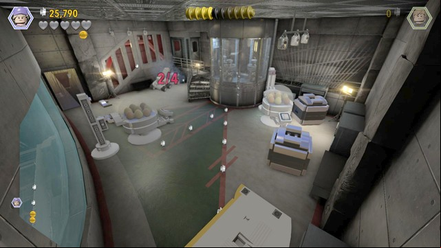 Use that robot to destroy all silver containers shown on the picture - Visitor center | Jurassic Park - secrets - Jurassic Park - secrets (missions) - LEGO Jurassic World Game Guide & Walkthrough