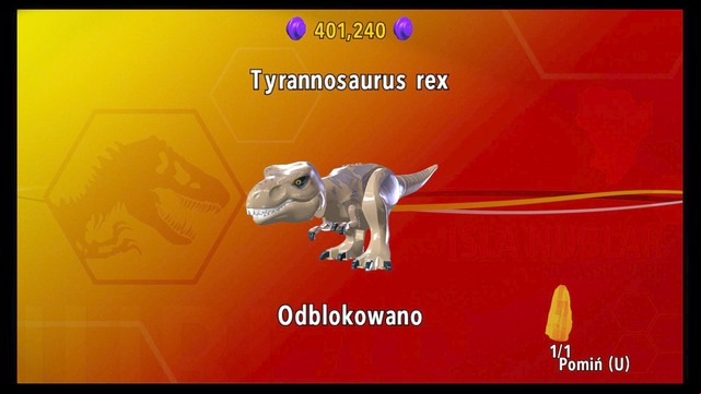 Tyrannosaurus is one of most needed dinosaurs - How to unlock dinosaurs? | Important advices - Important advices - LEGO Jurassic World Game Guide & Walkthrough