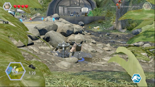 The tripod can be found next to the helicopter - Isla Nubar Helipad | Jurassic Park - secrets in free roam - Jurassic Park - secrets in free roam - LEGO Jurassic World Game Guide & Walkthrough