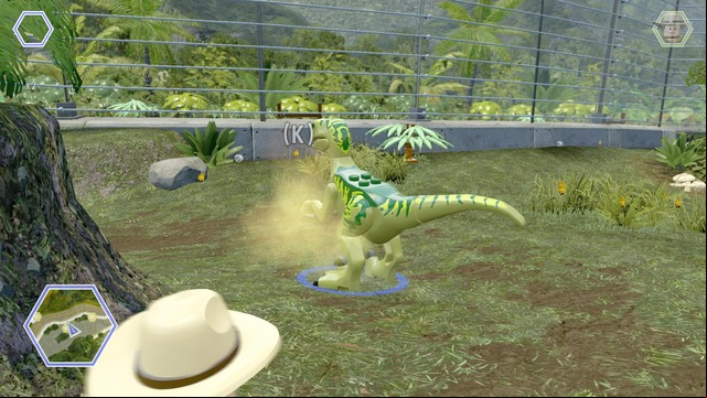 As raptor, walk to the trunk and use the nose - Carnivore Territory | Jurassic Park - secrets in free roam - Jurassic Park - secrets in free roam - LEGO Jurassic World Game Guide & Walkthrough