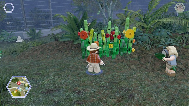 First one can be found on the right side - Carnivore Territory | Jurassic Park - secrets in free roam - Jurassic Park - secrets in free roam - LEGO Jurassic World Game Guide & Walkthrough