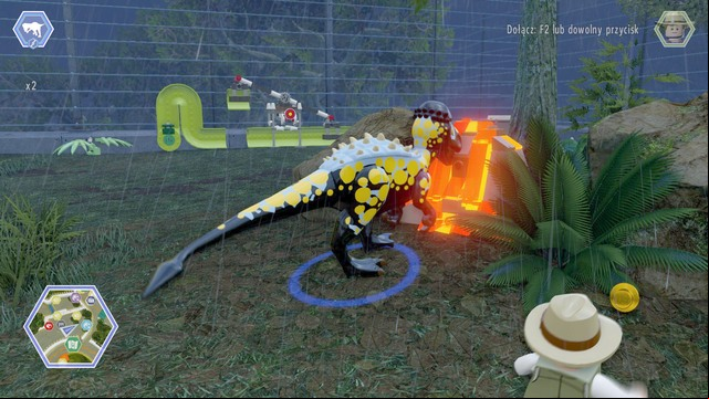 Second egg can also be found on the right side - Carnivore Territory | Jurassic Park - secrets in free roam - Jurassic Park - secrets in free roam - LEGO Jurassic World Game Guide & Walkthrough
