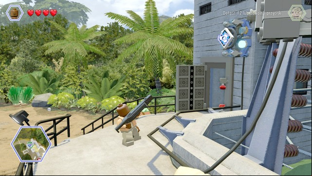 As Barry, shoot the shields shown on the picture - Raptor Territory | Jurassic Park - secrets in free roam - Jurassic Park - secrets in free roam - LEGO Jurassic World Game Guide & Walkthrough