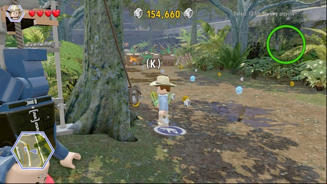 Walk to the rope as Grant and cut it to save the jurassic park worker - Herbivore Territory | Jurassic Park - secrets in free roam - Jurassic Park - secrets in free roam - LEGO Jurassic World Game Guide & Walkthrough