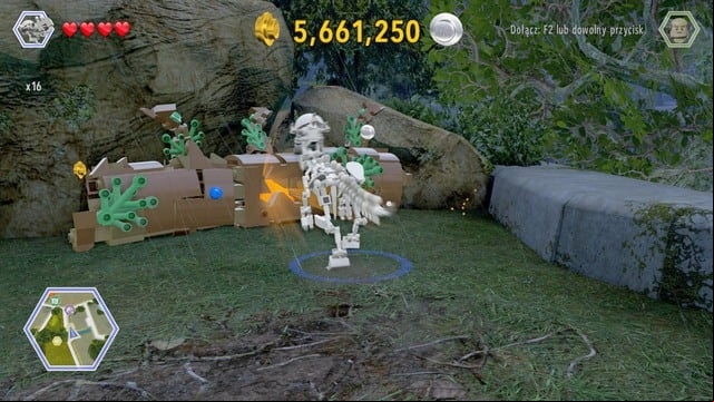 Walk to the barricade and destroy it as pachycephalosaurus - Tyrannosaurus Territory | Jurassic Park - secrets in free roam - Jurassic Park - secrets in free roam - LEGO Jurassic World Game Guide & Walkthrough