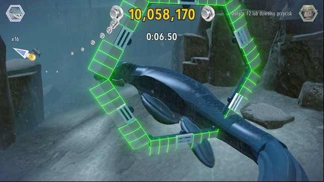 Go to the starting line and finish the race to obtain another golden brick - Mosasaurus Arena | Jurassic World - secrets in free roam - Jurassic World - secrets in free roam - LEGO Jurassic World Game Guide & Walkthrough