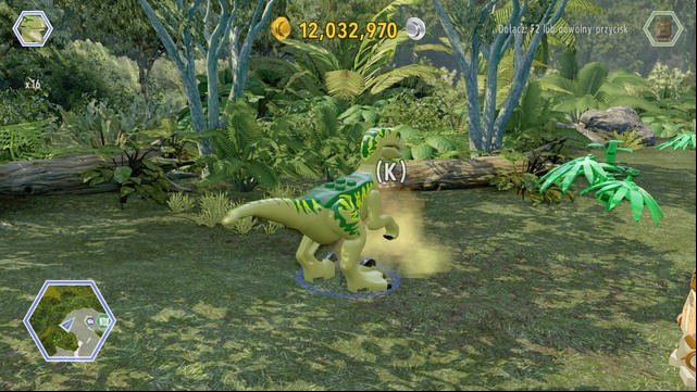 As raptor, walk to the smell shown on the picture and follow it - Safari Plains | Jurassic World - secrets in free roam - Jurassic World - secrets in free roam - LEGO Jurassic World Game Guide & Walkthrough