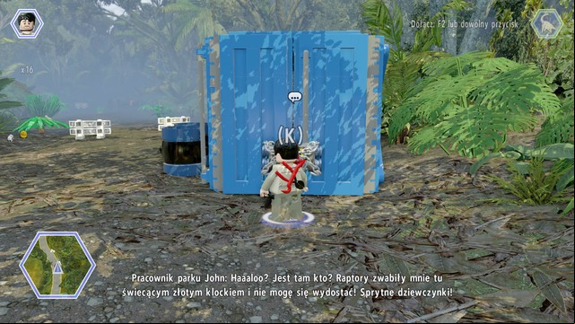 Walk to the container as Owen and use the chisel to free the worker in peril - Indominus Territory | Jurassic World - secrets in free roam - Jurassic World - secrets in free roam - LEGO Jurassic World Game Guide & Walkthrough