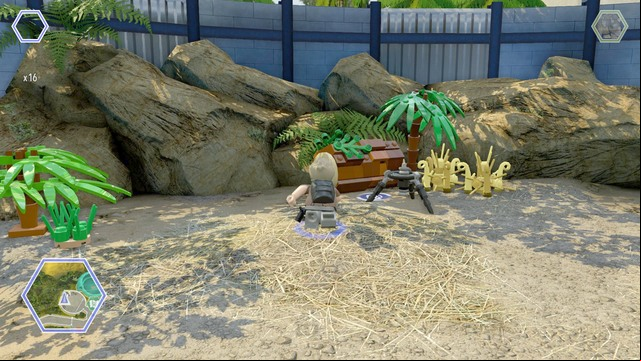 Walk to the tripod shown on the picture as Billy and take a photo of the small triceratops - East Boardwalk | Jurassic World - secrets in free roam - Jurassic World - secrets in free roam - LEGO Jurassic World Game Guide & Walkthrough