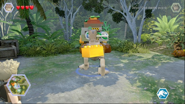 As raptor, walk to the lever shown on the picture and pull it to receive the golden brick - InGen Facility | Jurassic Park III - secrets in free roam - Jurassic Park III - secrets in free roam - LEGO Jurassic World Game Guide & Walkthrough