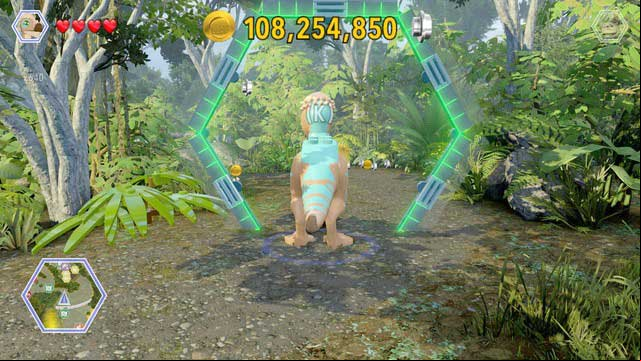 Finish the race as pachycephalosaurus in the specified time limit and you will receive the golden brick - Ankylosaurus Territory | Jurassic Park III - secrets in free roam - Jurassic Park III - secrets in free roam - LEGO Jurassic World Game Guide & Walkthrough
