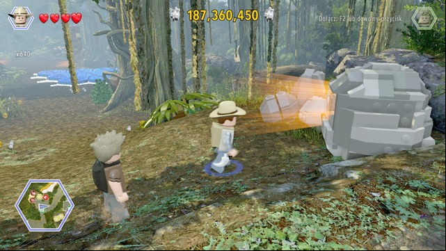 As pachycephalosaurus, destroy the rocks shown on the picture - Ankylosaurus Territory | Jurassic Park III - secrets in free roam - Jurassic Park III - secrets in free roam - LEGO Jurassic World Game Guide & Walkthrough