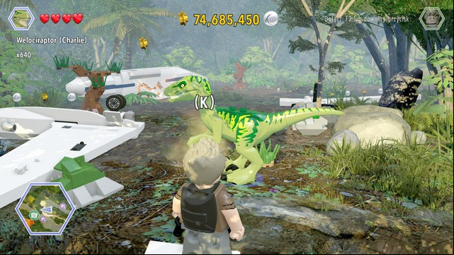 Walk to the smell as raptor and use your nose to track the item - Crash Site | Jurassic Park III - secrets in free roam - Jurassic Park III - secrets in free roam - LEGO Jurassic World Game Guide & Walkthrough