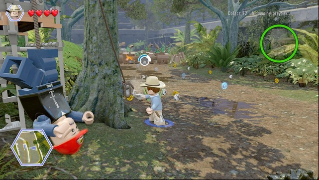 After you reach the block, on the car, get out and get through the small gate - Park Shutdown | Jurassic Park - walkthrough - Jurassic Park - walkthrough - LEGO Jurassic World Game Guide & Walkthrough