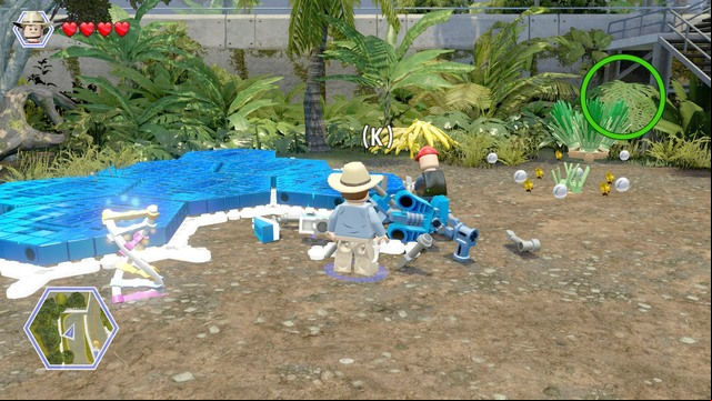 After you free him, approach the blue platform and build a control - Park Shutdown | Jurassic Park - walkthrough - Jurassic Park - walkthrough - LEGO Jurassic World Game Guide & Walkthrough