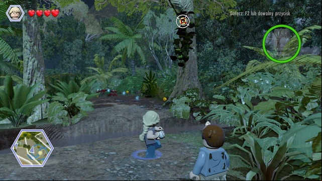 Keep jumping over the obstacles and the plants, up until you reach a small brook - Restoring power | Jurassic Park - walkthrough - Jurassic Park - walkthrough - LEGO Jurassic World Game Guide & Walkthrough