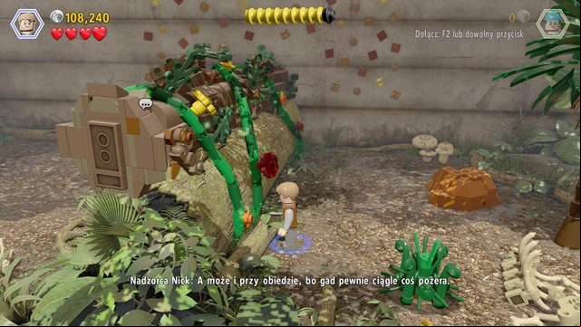 Switch to Owen and dive in the droppings - Welcome to the Jurassic World | Jurassic World - walkthrough - Jurassic World - walkthrough - LEGO Jurassic World Game Guide & Walkthrough