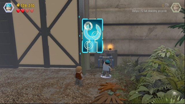 As Nick, approach the main gate and hack into the control to leave - Welcome to the Jurassic World | Jurassic World - walkthrough - Jurassic World - walkthrough - LEGO Jurassic World Game Guide & Walkthrough