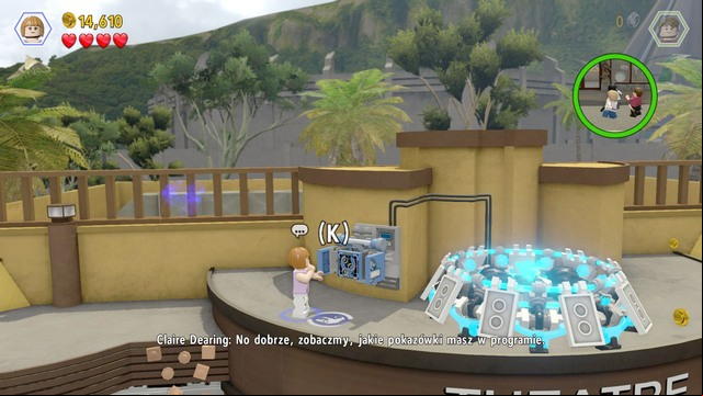 As Claire, approach the holographic device on the right and hack into it - Under Attack | Jurassic World - walkthrough - Jurassic World - walkthrough - LEGO Jurassic World Game Guide & Walkthrough