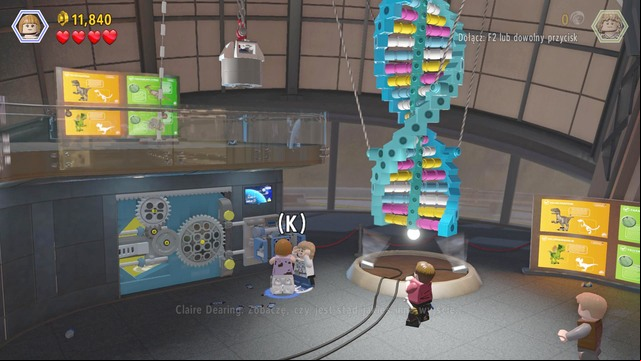 Cut to Claire, approach the control and open the hatch - Main Street Showdown | Jurassic World - walkthrough - Jurassic World - walkthrough - LEGO Jurassic World Game Guide & Walkthrough