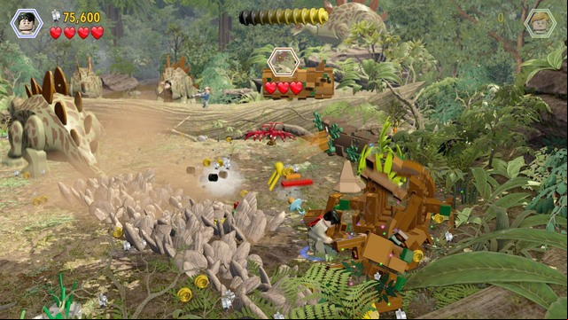 To defeat the stegosaurus, you need to take several steps - Isla Sorna | Jurassic Park - The Lost World - walkthrough - Jurassic Park - The Lost World - walkthrough - LEGO Jurassic World Game Guide & Walkthrough