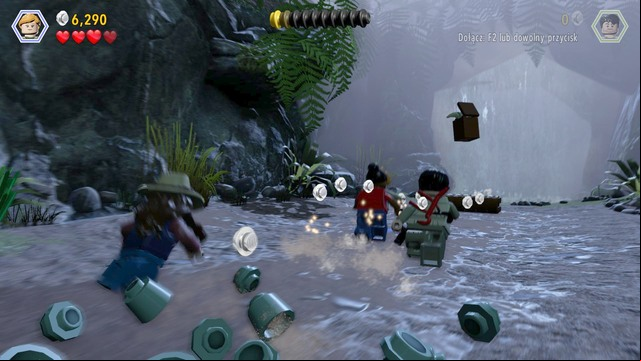 During the chase, you do not need to do any dodges or turns - The Hunted | Jurassic Park - The Lost World - walkthrough - Jurassic Park - The Lost World - walkthrough - LEGO Jurassic World Game Guide & Walkthrough