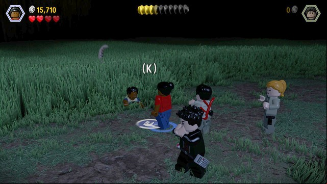 After you reach your destination, approach the first trapped human and free him (after you free five of them, you receive a piece of amber with a dinosaur) - The Hunted | Jurassic Park - The Lost World - walkthrough - Jurassic Park - The Lost World - walkthrough - LEGO Jurassic World Game Guide & Walkthrough