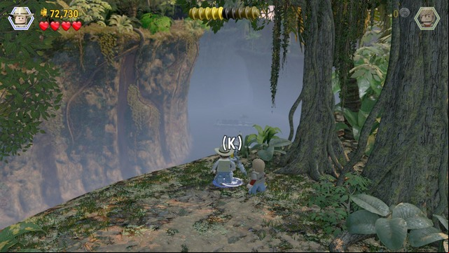 After you get to the chasm, throw the tyrannosaur scent to the ground, as Eric, switch to Grant and dig up the bricks to build a scope - Eric Kirby | Jurassic Park III - walkthrough - Jurassic Park III - walkthrough - LEGO Jurassic World Game Guide & Walkthrough