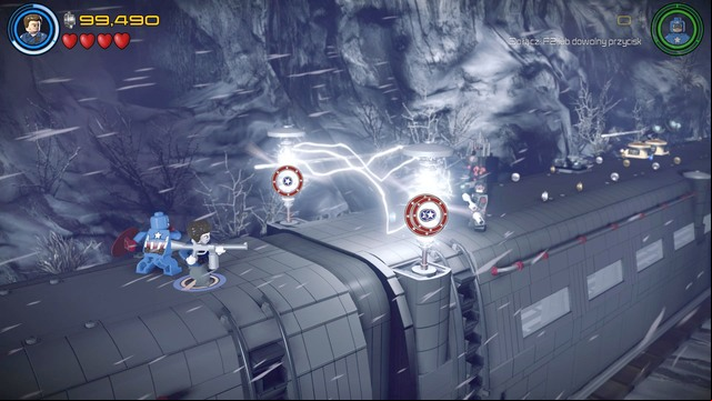 Keep moving to the right during the action on the train - Rail Hydra - Walkthrough - LEGO Marvels Avengers - Game Guide and Walkthrough