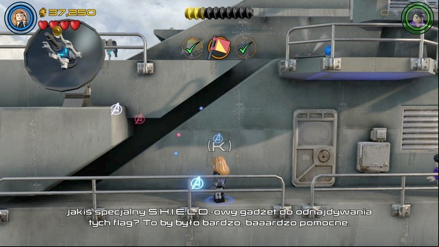You will receive the third objective from the man standing next to the elevator - Shakespeare in the Park - Walkthrough - LEGO Marvels Avengers - Game Guide and Walkthrough