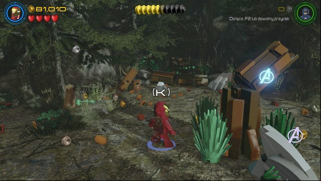 Use Iron Man after landing in order to destroy the silver objects that block the age - Shakespeare in the Park - Walkthrough - LEGO Marvels Avengers - Game Guide and Walkthrough