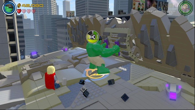 Reach another blocked age and use bricks to create handles for Hulk who will them tear a hole in the wall - Earths Mightiest - Walkthrough - LEGO Marvels Avengers - Game Guide and Walkthrough