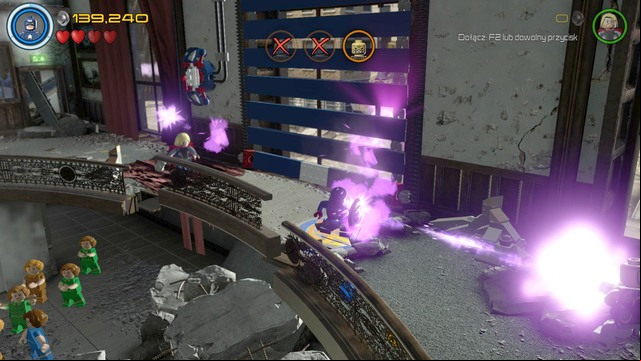 The third and last opponent will be throwing you away with his attacks - Earths Mightiest - Walkthrough - LEGO Marvels Avengers - Game Guide and Walkthrough