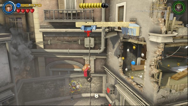 Jump as Hawkeye on the rod at the next age - Rise of Ultron - Walkthrough - LEGO Marvels Avengers - Game Guide and Walkthrough