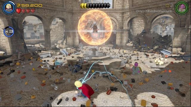 Start controlling Thor during the battle with Ultron - Ultron Undone - Walkthrough - LEGO Marvels Avengers - Game Guide and Walkthrough