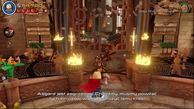 After walking further you will have to take care of few dozens of enemies - Lost in the Aether - Walkthrough - LEGO Marvels Avengers - Game Guide and Walkthrough