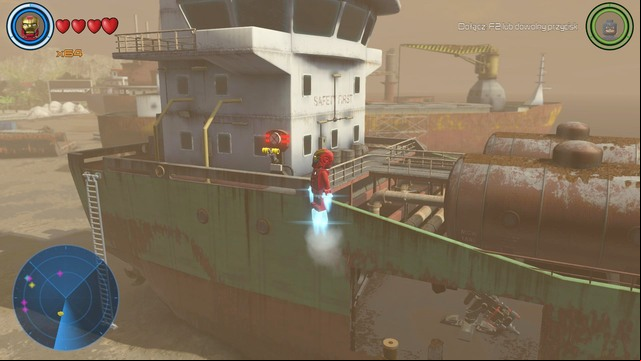 In the shipwreck shown on the picture you will find cannon that you must activate using the lever on the left side - Characters - South Africa - secrets - LEGO Marvels Avengers - Game Guide and Walkthrough