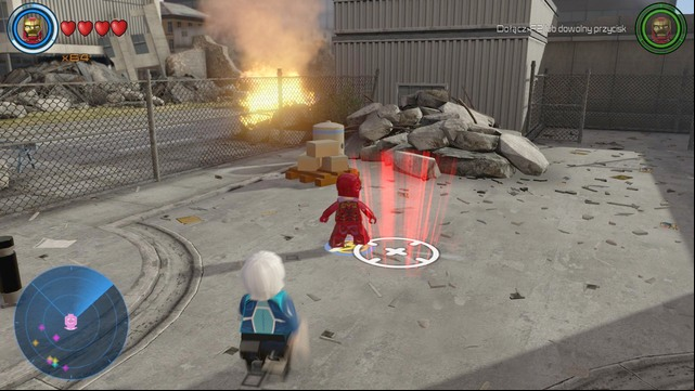 On the left side of the location you will find the place shown on the picture - Characters - Sokovia - secrets - LEGO Marvels Avengers - Game Guide and Walkthrough