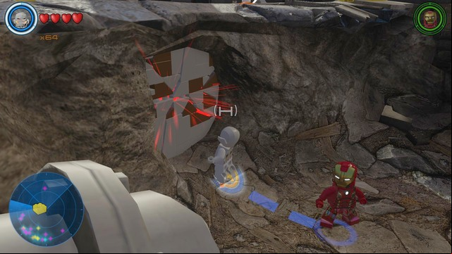 On the right side of the bridge you will find road works - Golden bricks - Sokovia - secrets - LEGO Marvels Avengers - Game Guide and Walkthrough