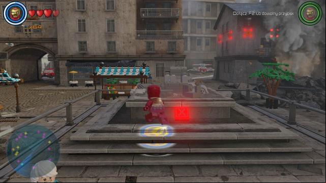 In the central part of Sokovia you will find a destroyed statue which you must assemble - Golden bricks - Sokovia - secrets - LEGO Marvels Avengers - Game Guide and Walkthrough