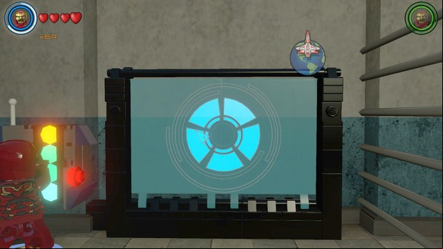 Use the computer after fixing it and construct a circle on the screen - Golden bricks - Sokovia - secrets - LEGO Marvels Avengers - Game Guide and Walkthrough
