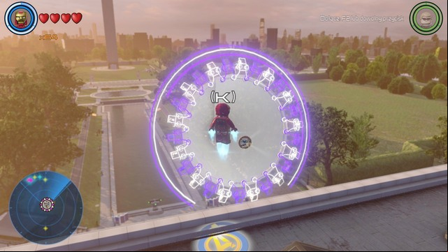 The second race can be found at the roof of the mausoleum - Stan Lee / Races - Washington - secrets - LEGO Marvels Avengers - Game Guide and Walkthrough