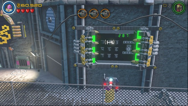 The second step is switching character to Vision and ing through the bars on the left side - Stan Lee / Red brick - Struck Off the List - secrets - LEGO Marvels Avengers - Game Guide and Walkthrough